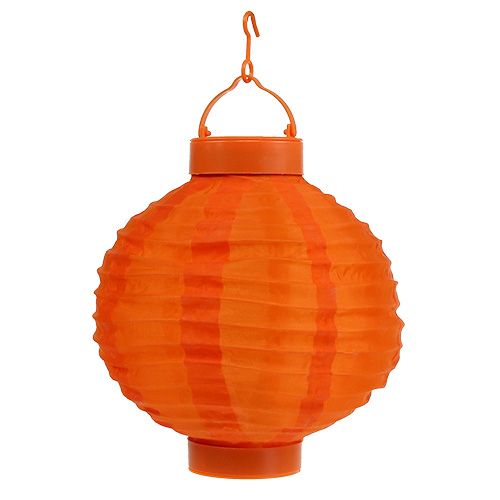 Lampion LED aurinkopaneelilla 20cm oranssi