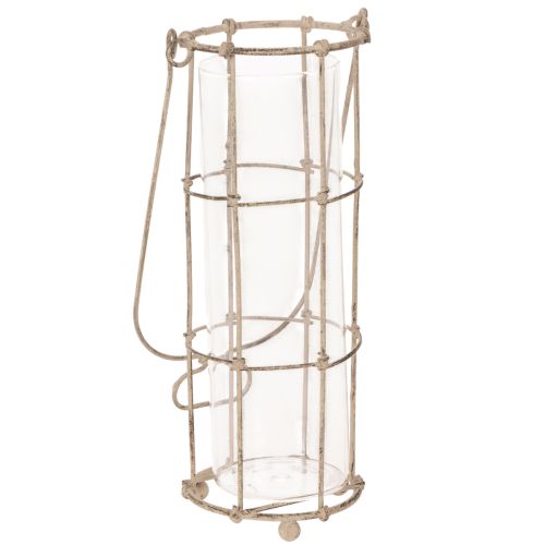 Puutarhalyhty, metallinen tuulivalo Ø8,5 cm K23/18,5/14,5 cm 3-osainen setti | Floristik24.fi