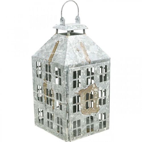Vintage Deco Lantern Metal Light House Shabby Chic K35cm
