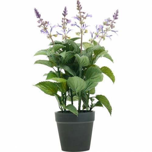 Floristik24 Keinotekoinen laventeli ruukussa, laventeliruukku, Välimeren keinotekoinen kasvi