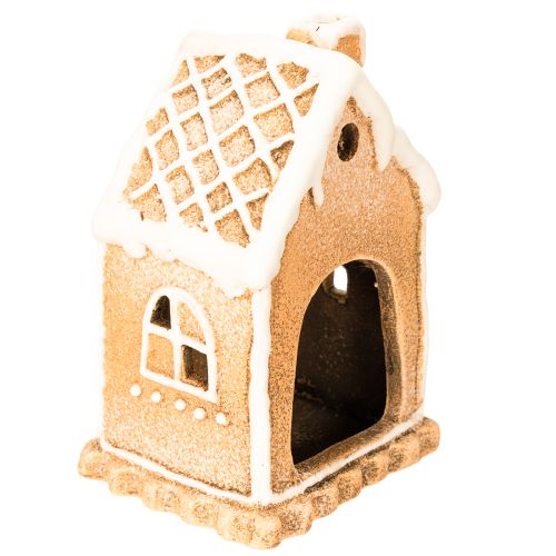 Piparkakkutalon kynttilänjalka, seisova ja koristeltava, 13 cm | Floristik24.fi