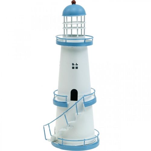 Floristik24 Lighthouse Light Sininen Metalli Deco Merenkulun koristelu