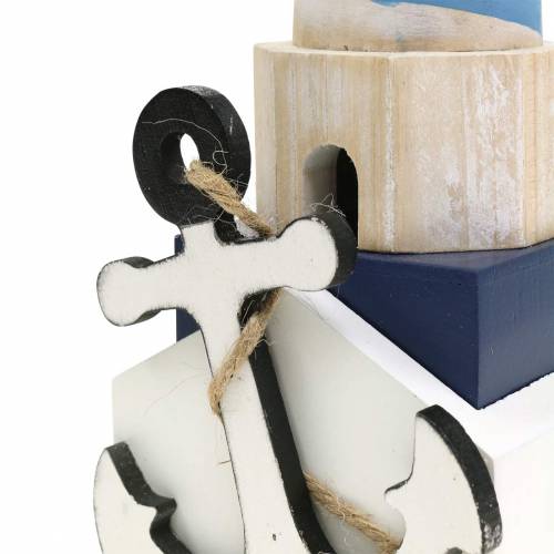 Maritime Deco majakka valo sininen 34cm | Floristik24.fi