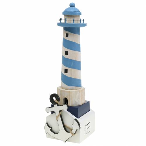 Maritime Deco majakka valo sininen 34cm | Floristik24.fi