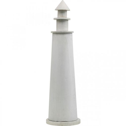 kohteita Lighthouse Shabby Chic Cream Summer Decoration Maritime Ø14,5cm K51cm