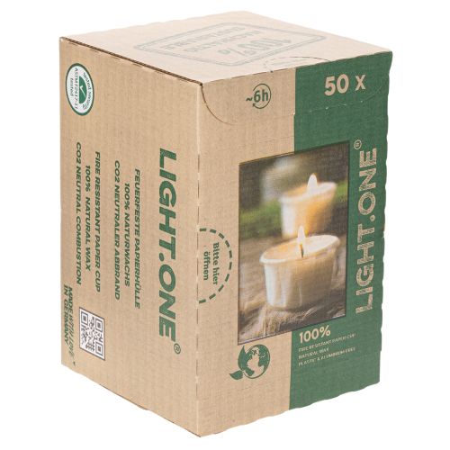 kohteita Tuikkukynttilä paperikotelossa juhlallisiin tilaisuuksiin ja tunnelmallisiin hetkiin Light One 4 cm 50 kpl