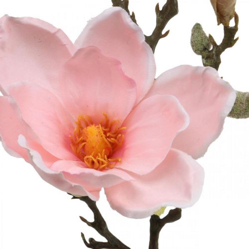 Magnolia vaaleanpunainen tekokukka koristelu Keinotekoinen kukkaoksa H40cm