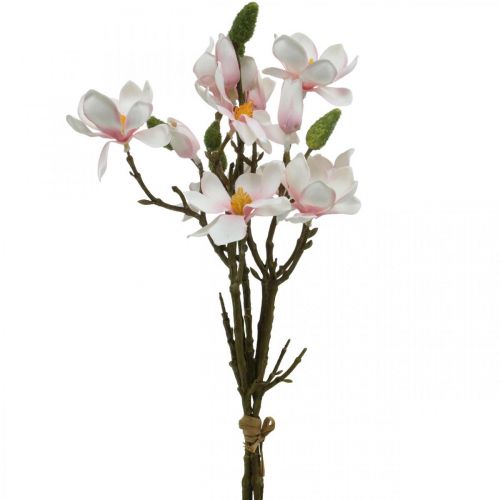 Magnolian tekooksat Vaaleanpunaiset tekokukat H40cm 4kpl nipussa