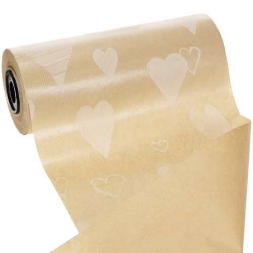 Kalvosinpaperia 25 cm 100 m luonnonsydämiä – Märkäluja kukkapaperi | Floristik24.fi