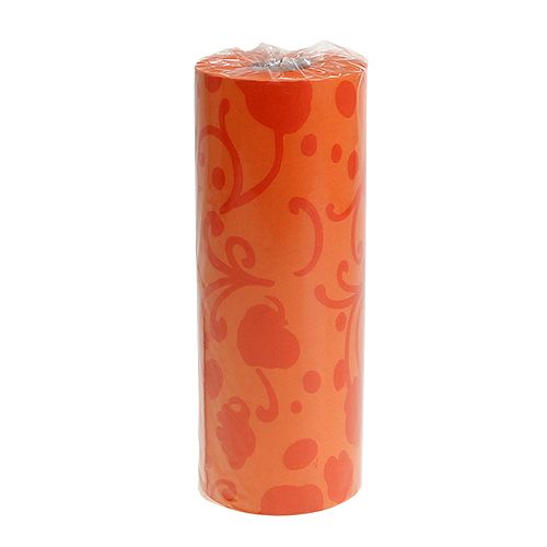 Floristik24 Mansettipaperi oranssi kuviollinen 25cm 100m