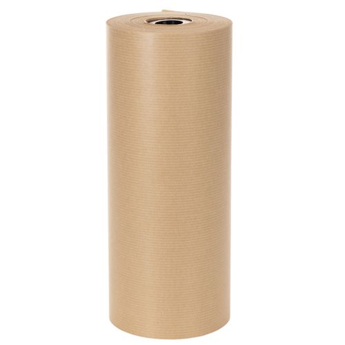Luonnonvärinen paperinen kalvosinpaperirulla 25 cm 100 m koristepaperia | Floristik24.fi