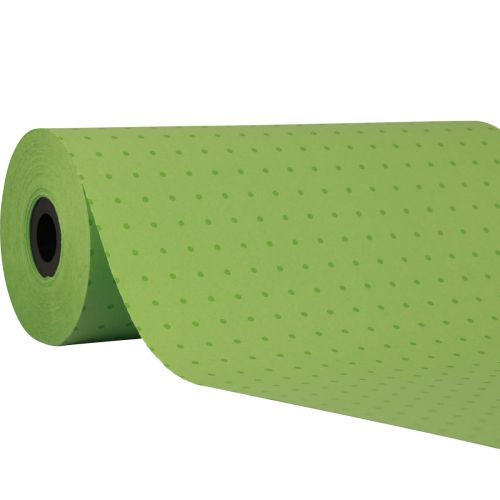 Floristik24 Mansettipaperi pehmopaperi vihreät pisteet 25cm 100m