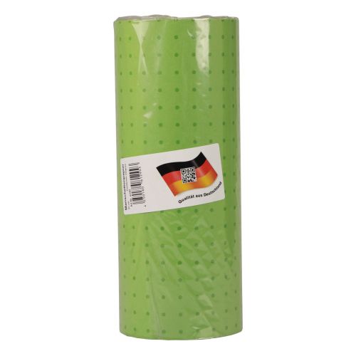 Floristik24 Mansettipaperi pehmopaperi vihreät pisteet 25cm 100m