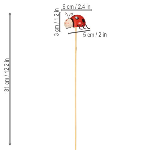 kohteita Leppäkertun puutarhakepit, kevään ja kesän koriste, kukkakoriste, 31 cm, 4 kpl