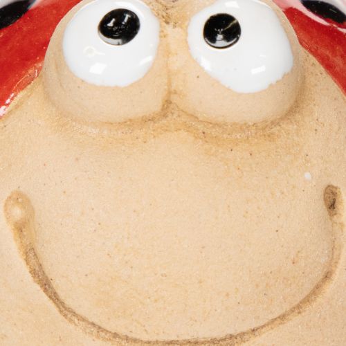 kohteita Leppäkerttu-koristeellinen keraaminen hahmo iloiseen puutarhakoristeeseen ja ikkunalaudoille, 7 cm, 3 kpl