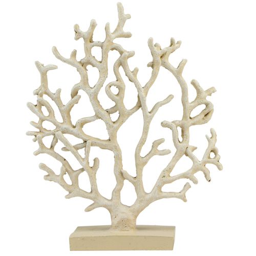 Floristik24 Merellinen pöytäkoristelu korallibeige koristekorallipolyresiini H20cm