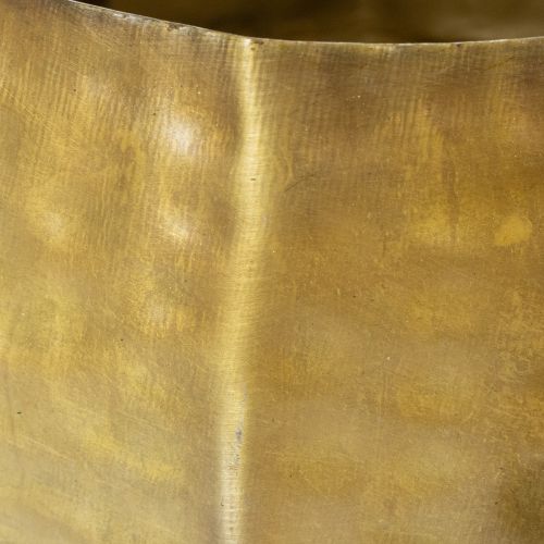 kohteita Metallinen koristeellinen kukkaruukku, messinki, Ø22/18/14cm, 3 kpl setti