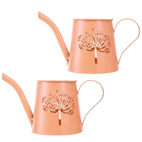 kohteita Metallinen koristekastelukannu voikukan oranssilla H12cm 2kpl