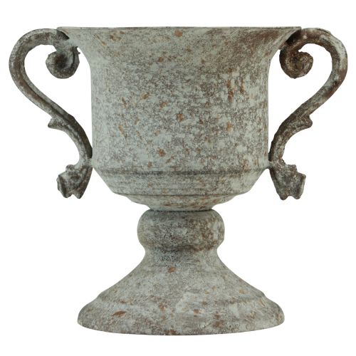 kohteita Metallinen koristepalkinto kahvalla ruskeanvalkoinen Ø13,5cm K19,5cm