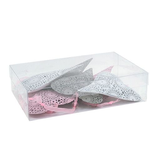Floristik24 Metallinen ripustimen sydänvalikoima. 12cm 6kpl