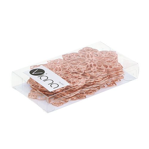 Floristik24 Metallinen kukka koristeella Ø5.5cm kupari 24kpl