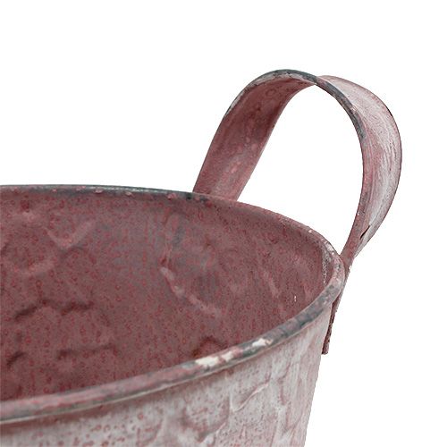 Floristik24 Metallinen ämpäri kukilla vaaleanpunainen Ø15.5cm H15cm