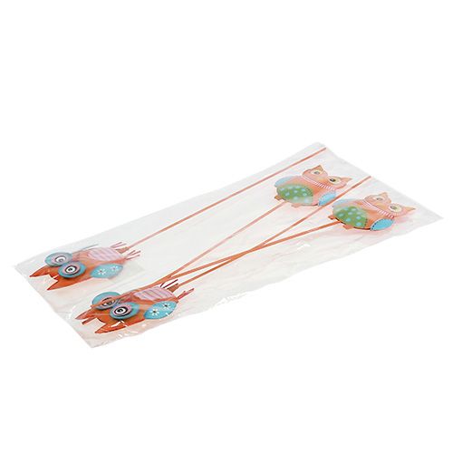 Floristik24 Metallinen pöllö 7cm lankalajitelmassa. 4kpl