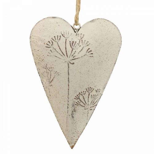 Metallinen sydän, koristesydän ripustettavaksi, sydänkoristeet H11cm 3kpl