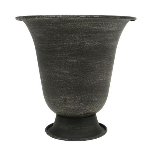 Metallinen pikari musta Ø15cm K15cm