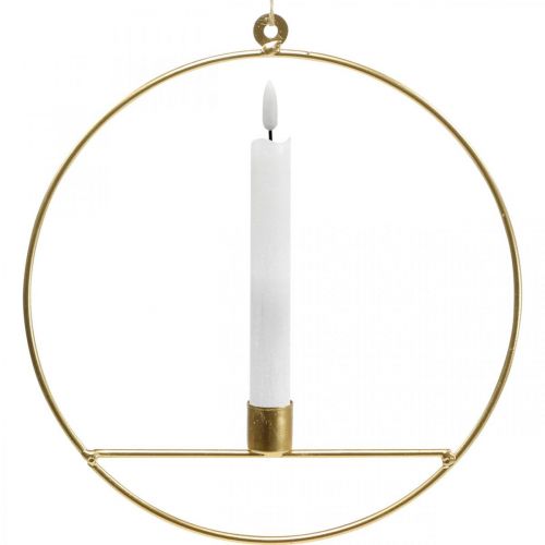 kohteita Ripustettava kynttilänpidin kultainen metallinen koristeellinen rengas Ø25cm 3kpl 3kpl