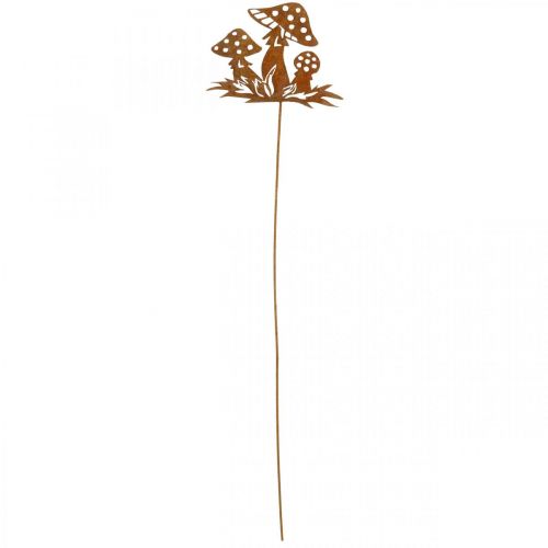 Floristik24 Syksytulpat myrkkysienet, metallikoristeet, kukkatulppa patina 39cm