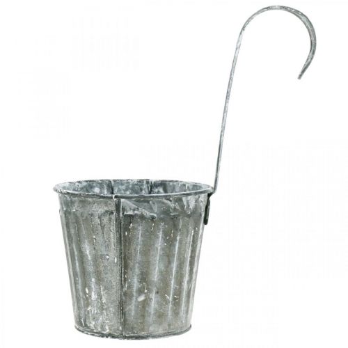 Floristik24 Koristeruukku ripustettavaksi, metalliastia, parvekekoristelu, kasviruukku antiikkisen ilmeen Ø13cm