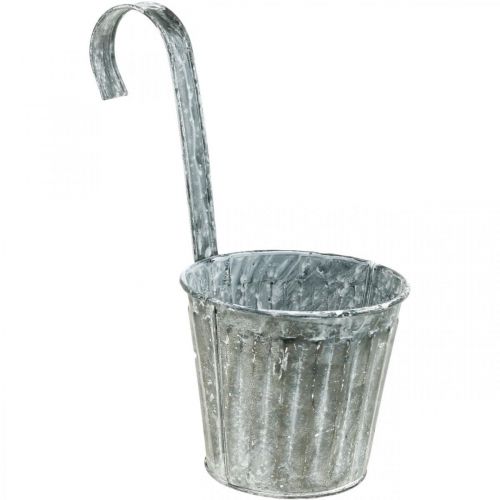 Floristik24 Koristeruukku ripustettavaksi, metalliastia, parvekekoristelu, kasviruukku antiikkisen ilmeen Ø13cm