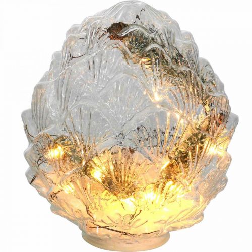 Floristik24 LED-valot LED-kartiot Joulukoristeen ajastin Lämmin valkoinen 19,5cm