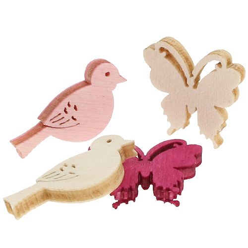 kohteita Mini kevätsprinkle koriste 2cm pinkki lajitelma 144 kpl