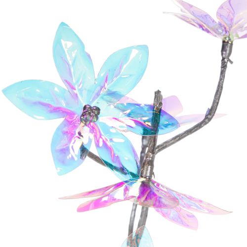 Keinotekoinen kukkiva oksa hohtavilla kukilla, 80 cm | Floristik24.fi