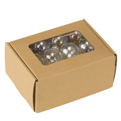 kohteita Minikokoisia jouluisia lasipalloja, hohtavia, kirkkaita, 3 cm, 22 kpl