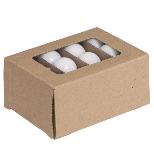 kohteita Mini joulupallot valkoinen lasiemali Ø3cm 22 kpl