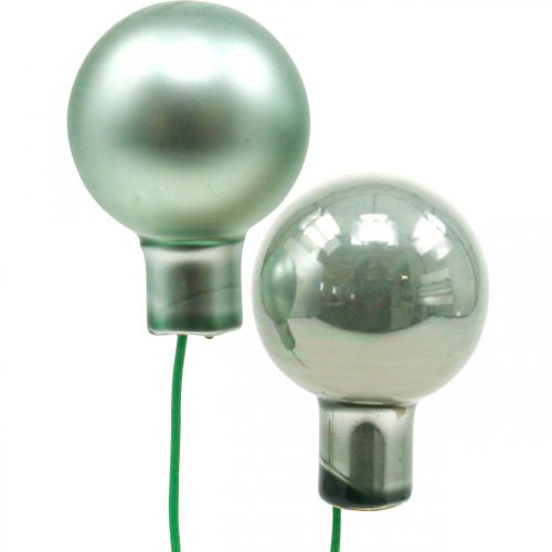 Floristik24 Mini joulupallot langalla minttupeilimarjoja 20mm 140p