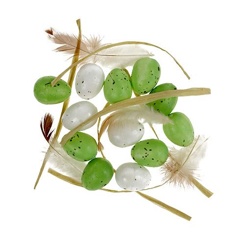 Floristik24 Minimuna vihreä-valkoinen 2,5cm 48 kpl