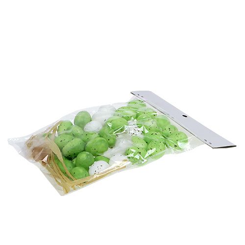 Floristik24 Minimuna vihreä-valkoinen 2,5cm 48 kpl