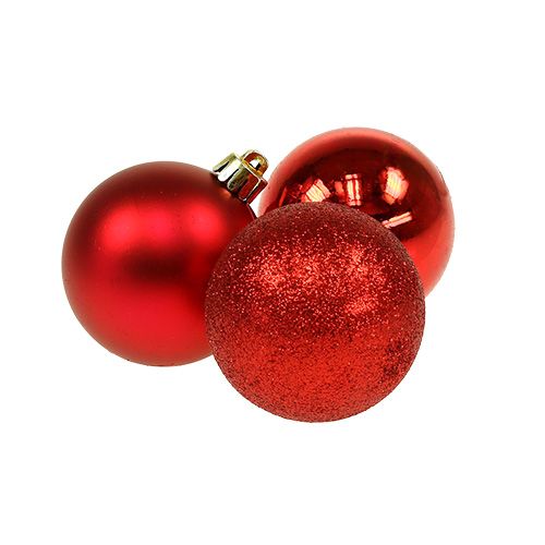 Floristik24 Mini joulupallo punainen Ø3cm 14 kpl