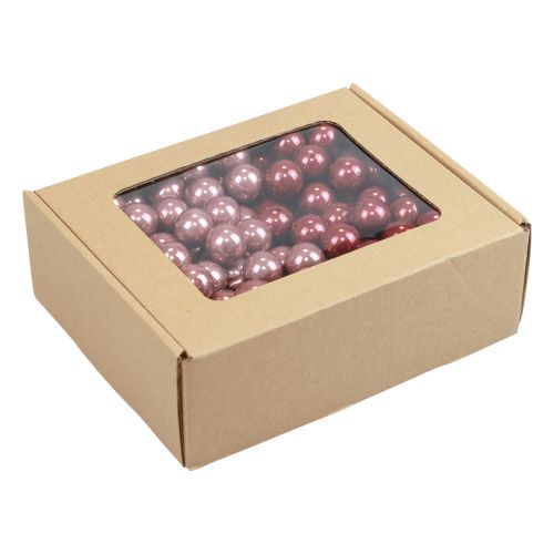 kohteita Mini joulupallot lankalasi viininpunainen pinkki Ø2,5cm 140 kpl