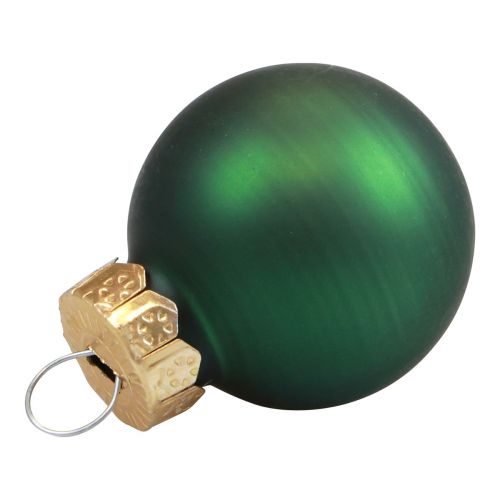 kohteita Mini joulupallot lasivihreä kiiltävä/matta Ø2,5cm 20 kpl