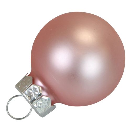 kohteita Mini joulupallot lasi pinkki matta/kiiltävä Ø2,5cm 20 kpl
