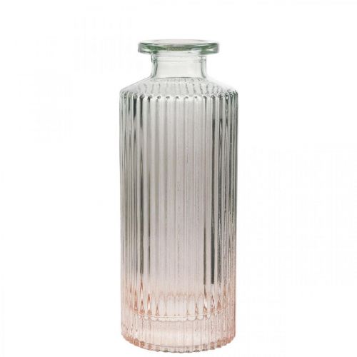 Minimaljakko lasillinen koristepullo kirkas ruskea retro Ø5cm K13.5cm