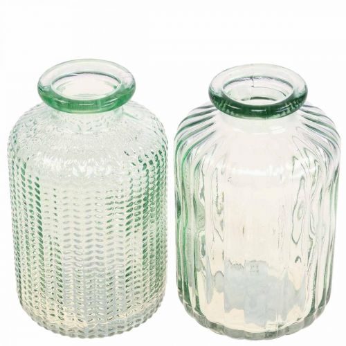 Floristik24 Minimaljakot lasikoristepullot retro vintage Ø6cm K10.5cm 2kpl