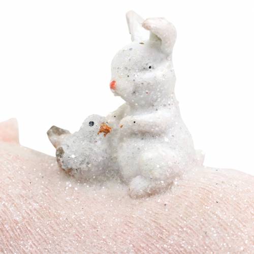 kohteita Koristeellinen hahmo setti eläinystävien kanssa 9,3 cm × 7,5 / 8,5 cm 2kpl
