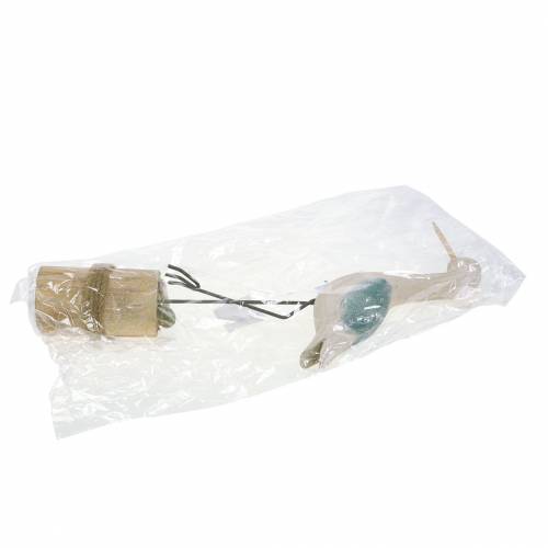 Floristik24 Kahluupuu Valkoinen Sininen 21,5x5,5cm K37cm