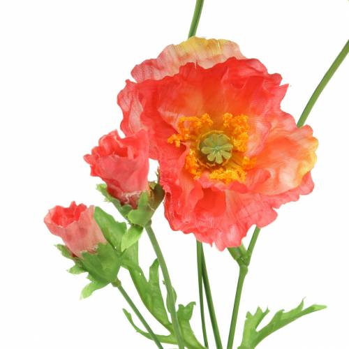 Floristik24 Keinounikon pinkki, keltainen unikon silkkikukka 67cm